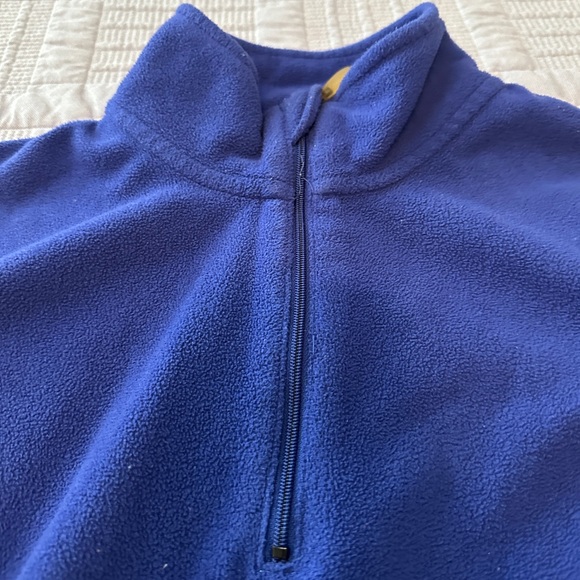 Champion Royal Blue Fleece Quarter Zip Pullover - Size Small - Picture 2 of 6